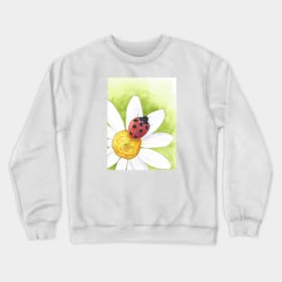 Chamomile; ladybug Crewneck Sweatshirt